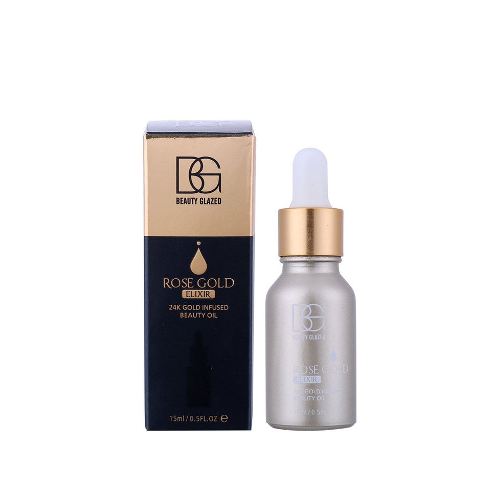 Ofanyia 24k Facial Elixir Skin Makeup Oil Beauty Oil Essential Oil Before Foundation Primer Moisturizing Face Oil 15ML