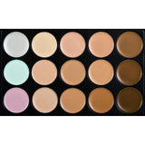 MYEDO 15 Color Contour Cream Concealer Palette With Brush Foundation Makeup Concealers & Neutralizers