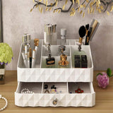 Maxkim Makeup Organizer Jewelry and Cosmetic Storage,Large Capacity,Fit Different Size of Cosmetic,Brushes,Palettes,Lipsticks,1 Drawer 9 Compartment (Small )