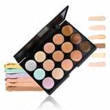 MYEDO 15 Color Contour Cream Concealer Palette With Brush Foundation Makeup Concealers & Neutralizers
