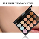MYEDO 15 Color Contour Cream Concealer Palette With Brush Foundation Makeup Concealers & Neutralizers