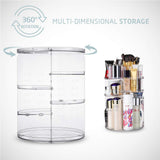 Jerrybox 360 Degree Rotation Makeup Organizer Adjustable Multi-Function Cosmetic Storage Box, Large Capacity, 7 Layers, Fits Toner, Creams, Makeup Brushes, Lipsticks and More