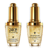 4k Gold Foil Essence Serum Face Skin Essence Serum Hyaluronic Makeup Primer Moisturizing Anti-Aging Anti-Redness Acne Treament Essencial Cream 30ml