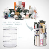 Jerrybox 360 Degree Rotation Makeup Organizer Adjustable Multi-Function Cosmetic Storage Box, Large Capacity, 7 Layers, Fits Toner, Creams, Makeup Brushes, Lipsticks and More