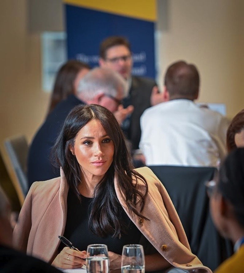 Meghan Markle Coat - Aritzia Tan Wooly
